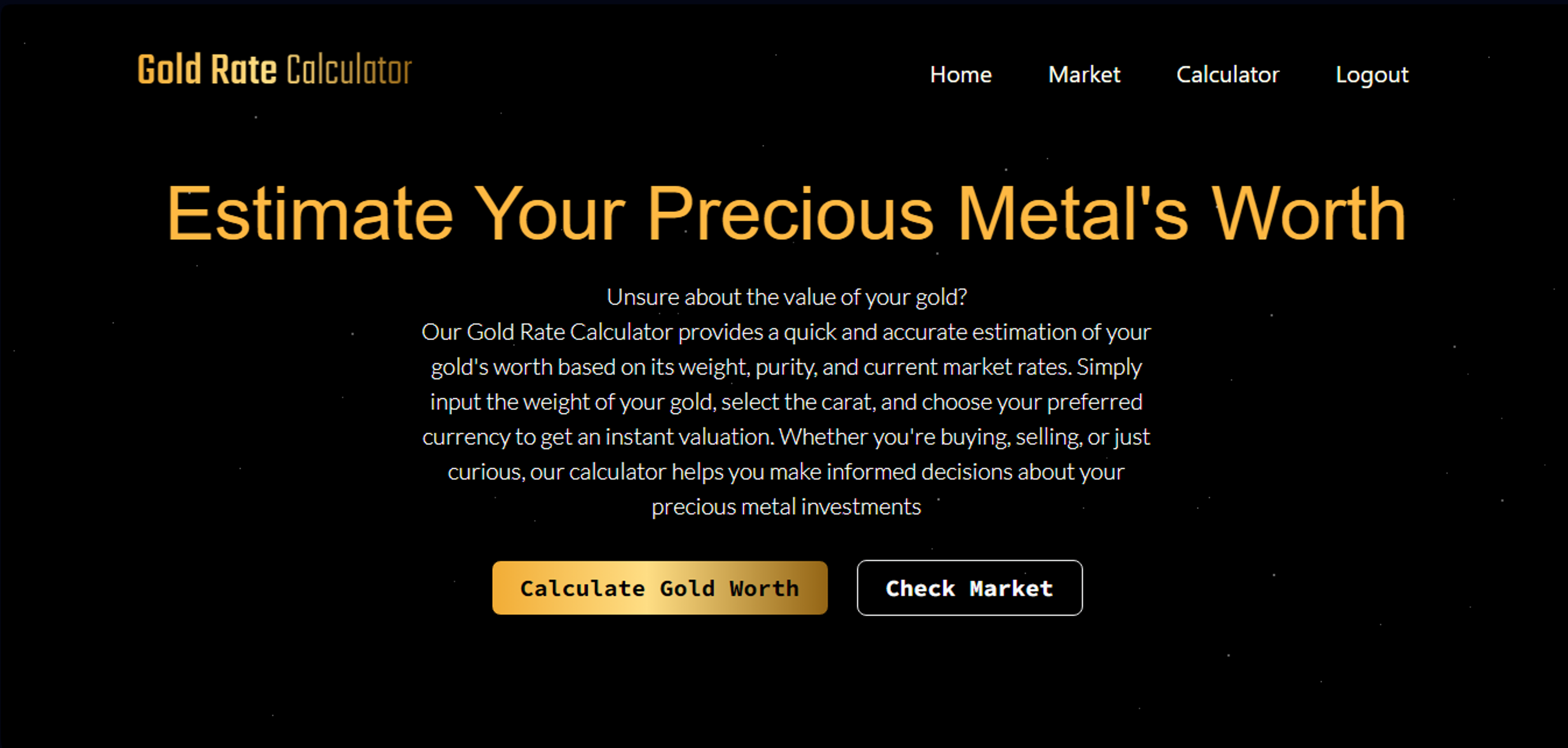 Gold Rate Calculator